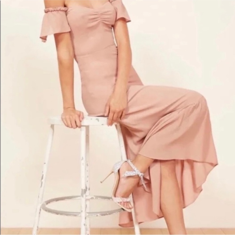 Reformation Butterfly Dress in Pink Size 2
